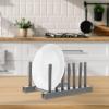 Alipis Creative Kitchen Shelves Plate and Bowl Organizer for Cabinet Dish Strainer Tableware Draining Holder Rack for Kitchen Dish Organizer for Cabinet Plate Holders for Cupboards view 2