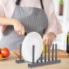 Alipis Creative Kitchen Shelves Plate and Bowl Organizer for Cabinet Dish Strainer Tableware Draining Holder Rack for Kitchen Dish Organizer for Cabinet Plate Holders for Cupboards view 3