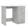 WEHUOSIF Desk Concrete Gray,Computer Desk,Writing Desk,Study Desk,Gaming Desk,Reading Tables,Makeup Tables,with a Drawer and a Door,for Office,Bedroom,Living Room, 39.4"x19.7"x29.9" Engineered Wood view 2