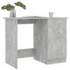 WEHUOSIF Desk Concrete Gray,Computer Desk,Writing Desk,Study Desk,Gaming Desk,Reading Tables,Makeup Tables,with a Drawer and a Door,for Office,Bedroom,Living Room, 39.4"x19.7"x29.9" Engineered Wood view 4
