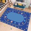 Fouiunler Cartoon Sea Animals Area Rug 4x6ft Starfish Fish Jellyfish Turtle Rug Floor Mats for Kids, Underwater World Animal Carpet for Living Room Kids Carpet Playmat Rug Low Pile Washable Rugs view 3