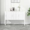 DYRJDJWIDHW Sideboard Kitchen Buffet Storage Cabinet,tv Console Cabinet,Suitable for bedrooms, Dining Rooms, Kitchens, hallways, Wine Coolers, foyers, Living Rooms,White 41.3"x13.8"x29.5" Steel view 1