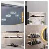 EMYJAY Floating Display Shelf, Floating Shelves Wall Mounted Floating Display Shelf LED Lighting Light is Soft Neatly Arranged to The Wall (Color : Black, Size : 60x20x6cm) view 2