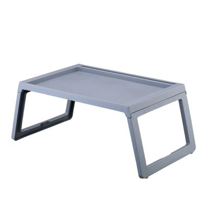 DELURA Side Table, Desk, Bed Table, Laptop Table, Foldable, Portable, Suitable for Dormitory, Apartment, Living Room, Bedroom and Other Small Spaces (Color : A)