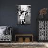 1945 Photo Black and White Times Square Victory Day Sailor Kissing Woman Posters and Wall Art Picture Decor Canvas Prints Framed and Unframed (Framed,1218inch) view 4
