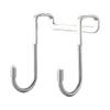 Generic Stainless Steel Double S-Shaped Hook Holder Hanger Heavy Duty Rust Resistant Over-Door Hooks view 1