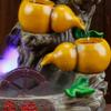 Tabletop Fountain Creative Indoor Table-Top Water Fountain Resin Waterfall Fountain Jade Cabbage and Gourd Combination - Office Home Bedroom Decor Desktop Fountains view 4