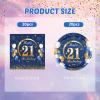 21st Birthday Party Supplies 21st Navy Blue and Gold Party Decor Includes Plates Napkins 21 Years Old Birthday Decoration Supplies for Boys Girls Men Women view 4
