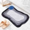 JUSHZ Bath Mat Bath Mats for Bathroom Mat Non Slip Washable Absorbent Bathmat Rug Wear-Resistant Plush Household (60x90cm,1) view 3