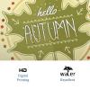 GDHBLING Hello Autumn Shower Curtain Rustic Fall Leaves Maple Plants Shower Curtain for Walk in Shower Washable Bathroom Decor Cloth Fabric Weighted,Green Mustard Yellow,72x72 Inch view 3