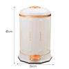 GRFIT Trash Cans Wastebasket Porcelain White Simple Trash Can Luxury Living Room Home Bedroom Bathroom Kitchen Pedal Trash Can Kitchen Bathroom Rubbish Bin view 2
