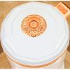 GRFIT Trash Cans Wastebasket Porcelain White Simple Trash Can Luxury Living Room Home Bedroom Bathroom Kitchen Pedal Trash Can Kitchen Bathroom Rubbish Bin view 3