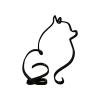 JOYO Metal Line Dog Graphic Motion Wall Sculpture, Modern Abstract Animal Contour Geometric Frame Decoration, Minimalist Home Office Desk Top Decor Art Sculpture Decorations view 1