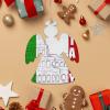 4 PCS Wooden Christmas Ornaments Roman Italian Flag Christmas Tree Ornament Xmas Wooden Ornaments for Holiday Christmas Hanging Decorations for Party view 1
