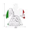 4 PCS Wooden Christmas Ornaments Roman Italian Flag Christmas Tree Ornament Xmas Wooden Ornaments for Holiday Christmas Hanging Decorations for Party view 3