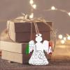 4 PCS Wooden Christmas Ornaments Roman Italian Flag Christmas Tree Ornament Xmas Wooden Ornaments for Holiday Christmas Hanging Decorations for Party view 4