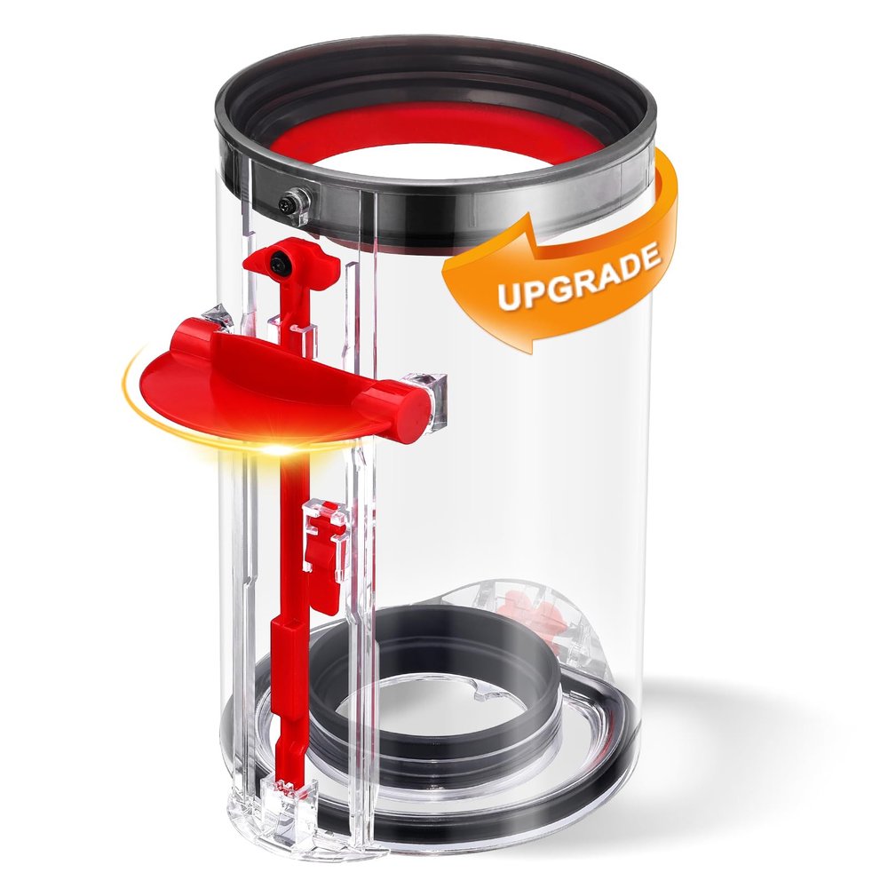 Upgraded Bin Compatible with Dyson V10 Vacuum Cleaner Canister, Large Dust Bin Replacement for Dyson Part No. 969509-01