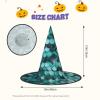 SSIMOO Mermaid Fish Scale Print Fashion-Forward Halloween Witch Hat For Women-Your Go-To Piece For Halloween Costume Assemblies view 3