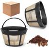 8-12 Cup Reusable Filter Basket With Mesh Bottom Fits MrCoffee Coffee Maker and Brewer - Permanent Filter Replacement for Mr Coffee Gold Basket-Style Filters 2-Pack view 1