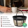 8-12 Cup Reusable Filter Basket With Mesh Bottom Fits MrCoffee Coffee Maker and Brewer - Permanent Filter Replacement for Mr Coffee Gold Basket-Style Filters 2-Pack view 2
