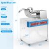 COSTWAY Commercial Shaved Ice Machine, 440 Lbs/H Stainless Steel Ice Crusher with Safety On/Off Switch, Dual Blades, 11.6-Gallon Acrylic Storage Box, Electric Snow Cone Maker for Home Bar, 200W view 4