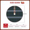 Christmas Tree Skirt 36" MacNeil of Barra Clan Tartan Linen Xmas Tree Skirt for Holiday Party Christmas Tree Mat Decorations Indoor Outdoor view 4