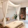 Bed Canopy for Girls & Adults, King to Twin Sizes - White Tulle Canopy Bed Curtains with Frame, 59" x 255" view 2