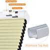 Persilux 100% Blackout Cordless Cellular Shades & Blinds Honeycomb Blinds Bottom up Thermal Insulated Window Shades for Home, Windows and Kitchen, Cream, 37" W x 38" H view 2