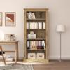 CUMYZO 5-Tier Bookcase Mexican Pine Corona Range 31.9"x15.7"x66.9" 34.3kg/75.46ib view 1