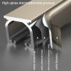 Aluminum Ceiling Curtain Track, Curtain Rail Ceiling Curtain Track For Bay Window Curtain Rail With Mute Rollers Ceiling Curtain Track Curtain Rail Shower Curtain Rail Ceiling Mount Room Divider ( Col view 4