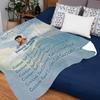 Customized Name Memorial Blanket, in The Memory of Loved Ones, Hugs From Heaven, Premium Memorial Blanket Gifts for Family Friends Relatives, Bereavement Gift, Memorial Blanket, Printed in USA view 2
