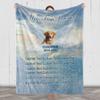Customized Name Memorial Blanket, in The Memory of Loved Ones, Hugs From Heaven, Premium Memorial Blanket Gifts for Family Friends Relatives, Bereavement Gift, Memorial Blanket, Printed in USA view 3