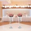 Wedding Centerpieces,Silver Vases,Crystal Flower Vase,Metal Flowers Stand for Table Decor,Bulk Wedding Decor,Table Chandelier Centerpiece Stand,for Living Room,Cafe,Bar and Hotel view 3
