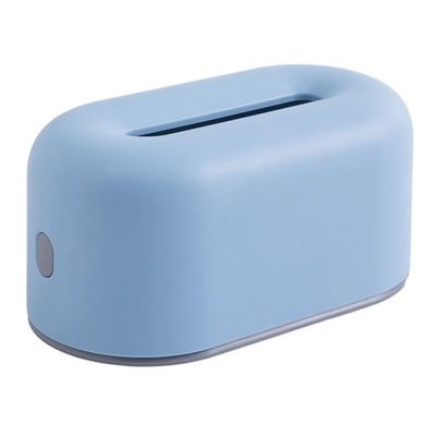 PBENO Tissue Box Cover Simple Wind Tissue Box Household Dry and Wet Tissue Box Desktop Hotel Living Room Storage Box Plastic Tissue Box for Car Office Bathroom (Color : Blue, Size : One Size)
