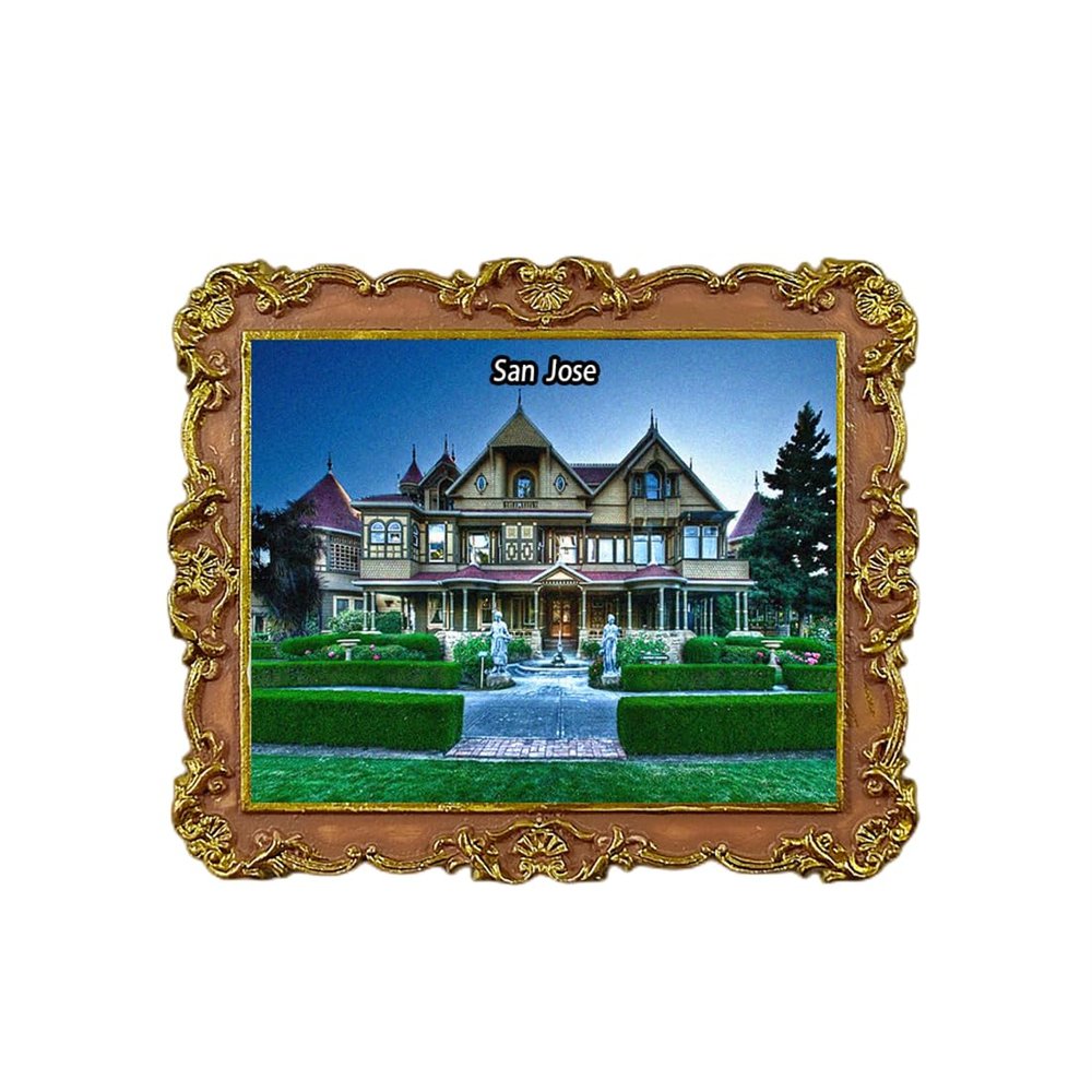 San Jose San Francisco California USA Refrigerator Magnet 3D Travel Souvenir Fridge Decoration Magnetic Sticker Craft Collection