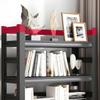 KWOKING Rectangle Standard Bookshelf Scandinavian Metal Bookcase Office Bookshelf Multi-Layer Picture Book Rack Balcony Storage Shelf Wrought Iron Bookcase Floor Shelf White 27.6" L x 11.8" W x 63" H view 4
