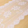 2 PCS Lace Table Runner 45" X 13" Floral Embroidered Lace Runner for Tables White Table Doilies Cover for Wedding Bridal Shower Baby Shower Party Table Decoration view 3