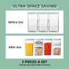 Ankou Airtight Food Storage Container Sets with Lids 6Pcs Pop Containers for Kitchen Pantry Organization BPA-Free Stackable Kitchen Storage Containers for Cereal Flour Sugar (0.5, 1.2, 1.8qt)*2 view 4