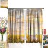 INSFBRB Funny Pigs Curtains for Living Room, Oil Painting Cute Rustic Farmhouse Country Flying Wings Pig Rod Pocket Thermal Insulated,Noise Reduction 2 Panels 63" L x 27.5" W view 3