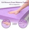 SINWEEK 2 Inch Gel Memory Foam Mattress Topper with Cooling Cover Ventilated Soft Mattress Pad, Bed Topper, CertiPUR-US Certified, Full Size view 2