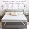 SINWEEK 2 Inch Gel Memory Foam Mattress Topper with Cooling Cover Ventilated Soft Mattress Pad, Bed Topper, CertiPUR-US Certified, Full Size view 3