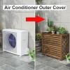 MAXCBD Shelf Decorative Louvered Heat Pump Frame, Freestanding Air Conditioner Covers, Hidden Wooden Air Conditioner Fence Screen, for Outside Units to Rack Garbage (Size : L85 X W35 X H 75 cm) view 2