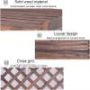 MAXCBD Shelf Decorative Louvered Heat Pump Frame, Freestanding Air Conditioner Covers, Hidden Wooden Air Conditioner Fence Screen, for Outside Units to Rack Garbage (Size : L85 X W35 X H 75 cm) view 3