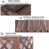MAXCBD Shelf Decorative Louvered Heat Pump Frame, Freestanding Air Conditioner Covers, Hidden Wooden Air Conditioner Fence Screen, for Outside Units to Rack Garbage (Size : L85 X W35 X H 75 cm) view 4