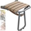 Folding Shower Seat Wall Mounted Bathroom Bathtub Safety Stool, Shower Chair for Inside Small Shower Spaces Shower Foldable for Seniors, Disableds, Pregnants, Maximum Load 300kg (Color : Brown) view 1