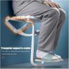 Folding Shower Seat Wall Mounted Bathroom Bathtub Safety Stool, Shower Chair for Inside Small Shower Spaces Shower Foldable for Seniors, Disableds, Pregnants, Maximum Load 300kg (Color : Brown) view 3
