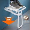 Folding Shower Seat Wall Mounted Bathroom Bathtub Safety Stool, Shower Chair for Inside Small Shower Spaces Shower Foldable for Seniors, Disableds, Pregnants, Maximum Load 300kg (Color : Brown) view 4