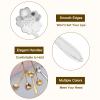 uxcell 4Pcs Stainless Steel Flower Spoons 5 Inch Cherry Blossom Shape Coffee Spoon Small Teaspoon Dessert Spoon for Espresso Sugar Cake, Silver view 3