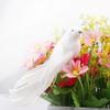 24Pcs White Dove Christmas Ornaments Artificial Simulation Foam Feather Birds Fake Doves Bird Feathered Doves Birds Clip on Tree Ornaments for DIY Crafts Wreaths Garland Christmas Wedding Party(#1) view 2