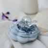 DECRZPB Handmade Glass Gray Pumpkin Figurine Blown Glass Coloured Glaze Paperweights Birthday Gift Table Ornaments Home Decor view 1